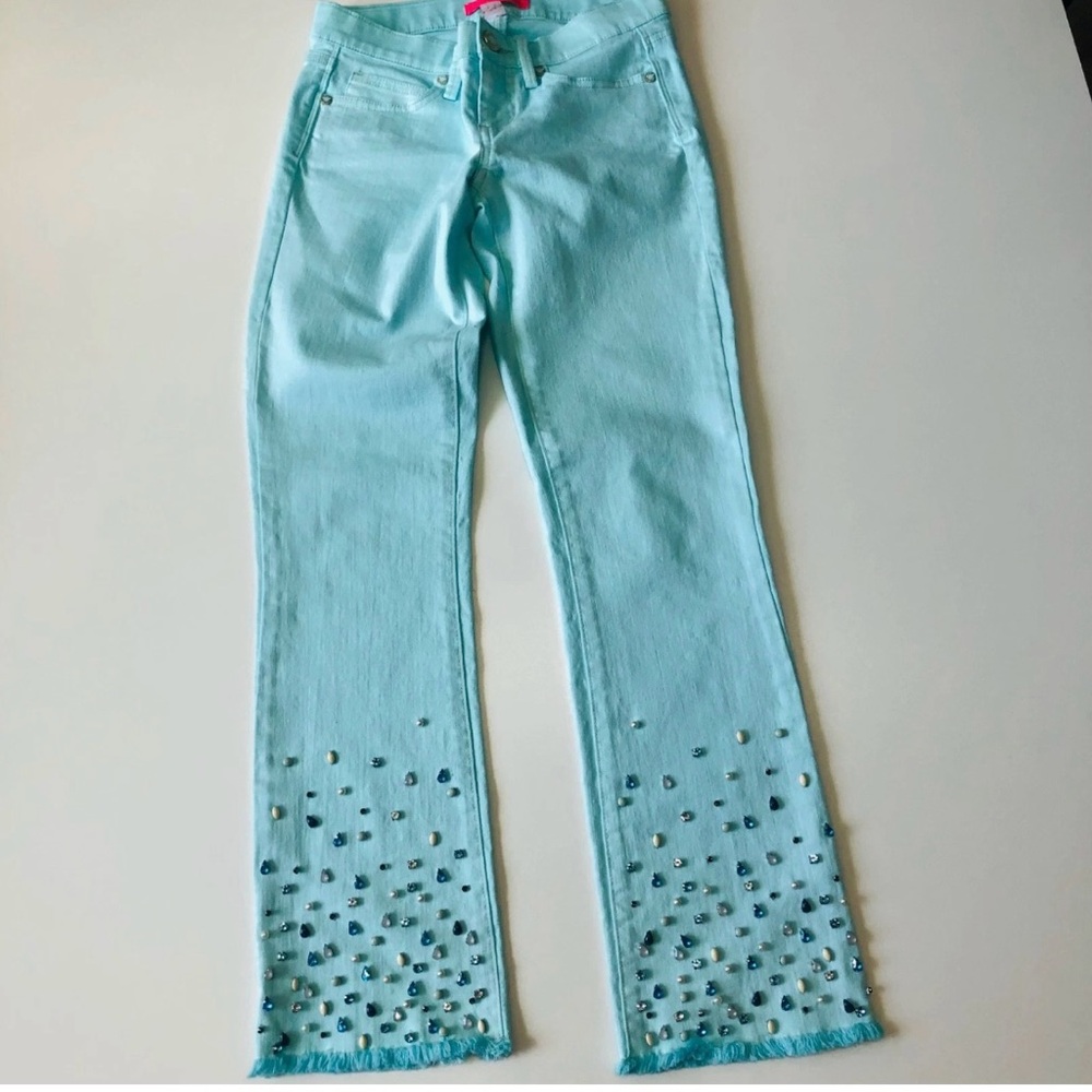 Lilly Pulitzer Aqua Blue Trousers